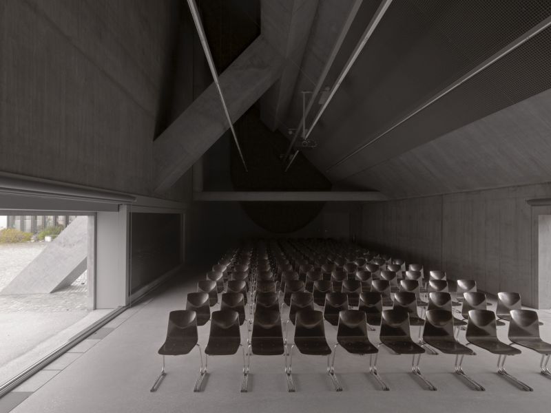 Auditorium plantahof / valerio olgiati architect