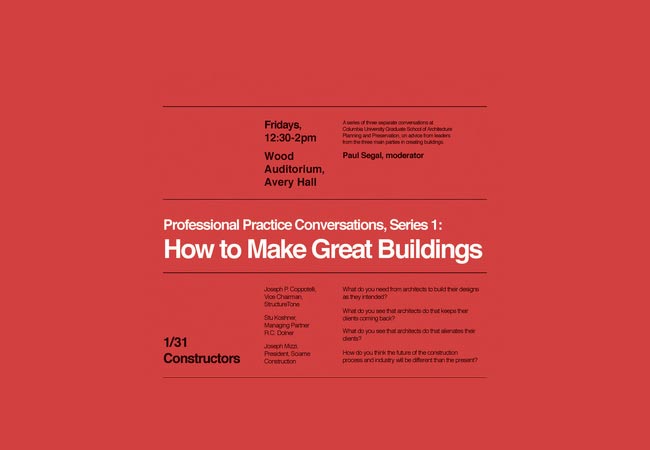How to Make Great Buildings: Constructors