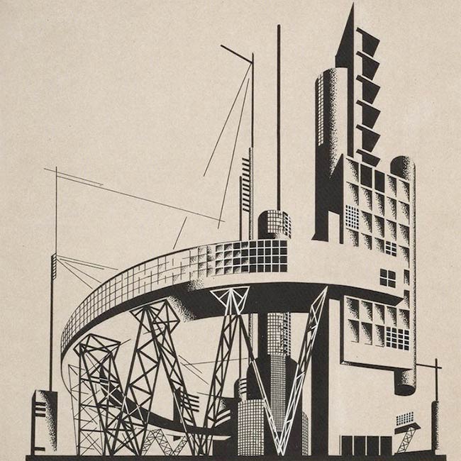 Architectural compositions by Iakov Chernikhov, 1924-1931