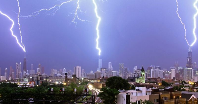 Chicago Derecho Storm Video and Time-lapse Highlights