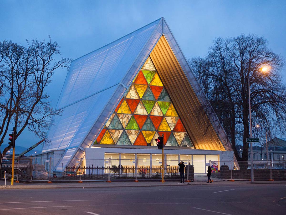 How temporary 'cardboard cathedral' rose from the ruins to become most recognised building in christchurch