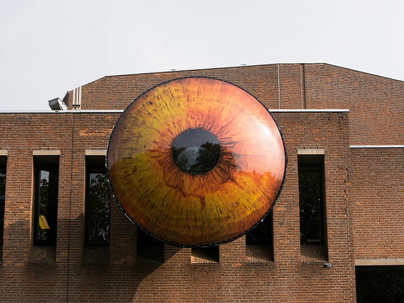 A Dutch Town Installs 5 Giant Eyeballs on Buildings, Because Art