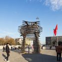 Istanbul’s taksim square features sculptural gate / gad architecture