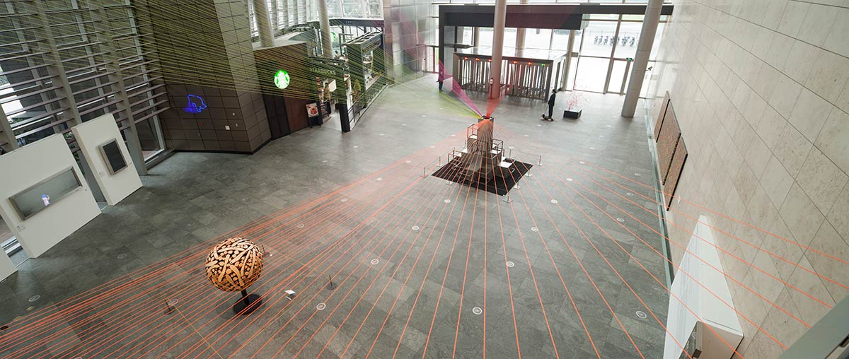 Artificial nature - art installation in shanghai