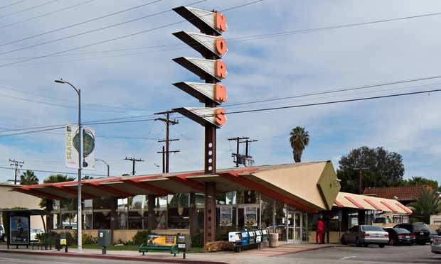 Norms diner on La Cienega Boulevard, Los Angeles.