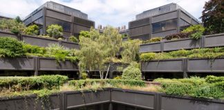 ‘The hanging gardens of Basingstoke’ – aka Gateway House – is among 14 newly listed postwar office building