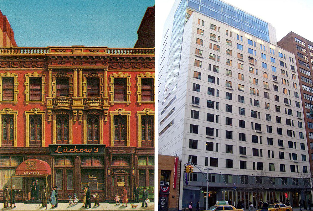 Then and now: from luchow’s german restaurant to nyu dorm