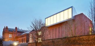The Whitworth’s ‘Jacobean-ish’ exterior, remodelled for the 21st century at a cost of £15m after a competition won by MUMA from 130 applicants