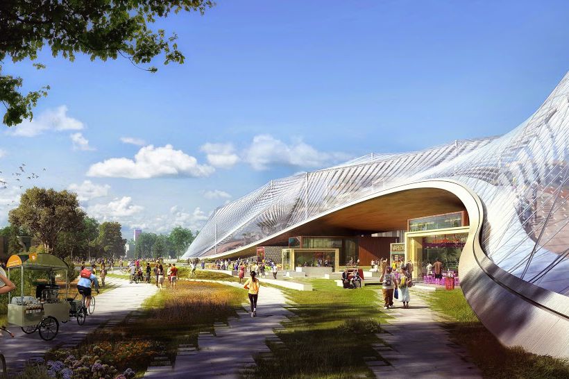 Google's new headquarters: an upgradable, futuristic greenhouse