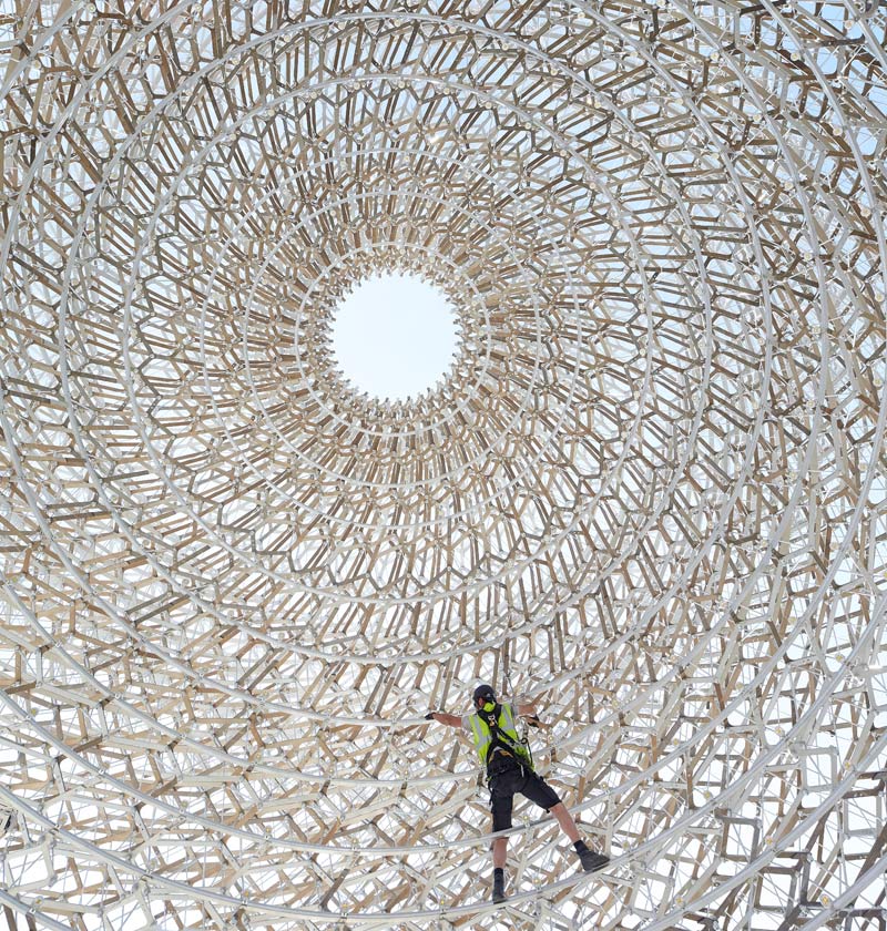 Stage one constructs impressive uk pavilion for milan expo 2015