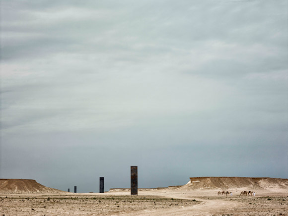 Richard serra in the qatari desert
