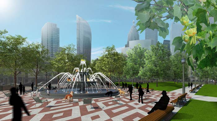 Toronto's New park and fountain will let fun flow