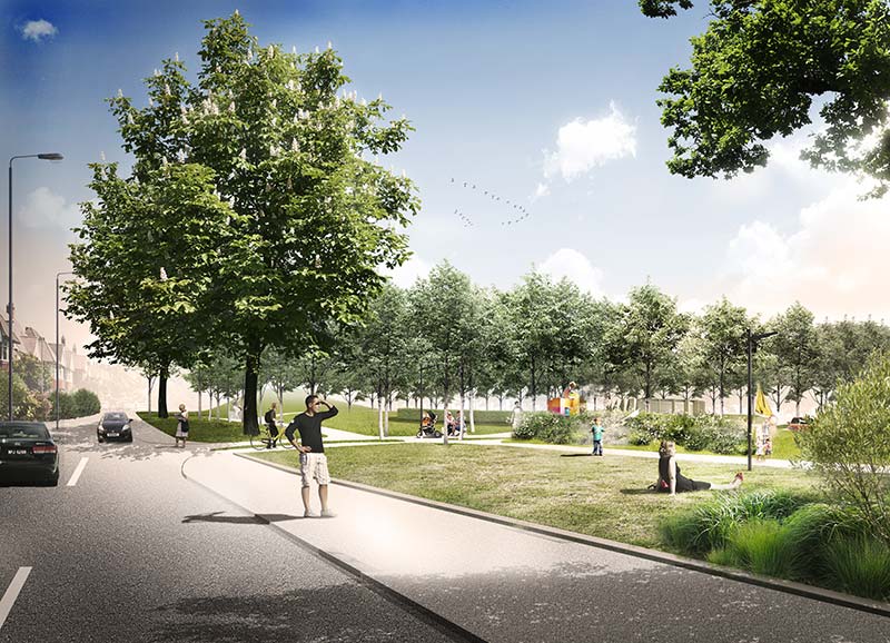 C. F. Møller landscape designs new park for london