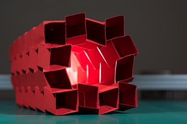 Origami "Zippered Tube" Prototypes Offer New Structural Options