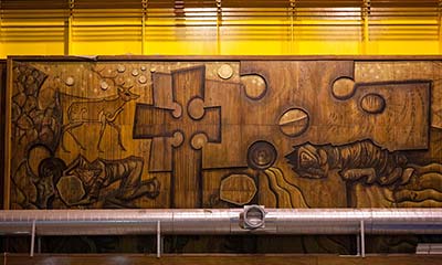 Hidden treasure: the modernist mural buried in a Scottish mountain