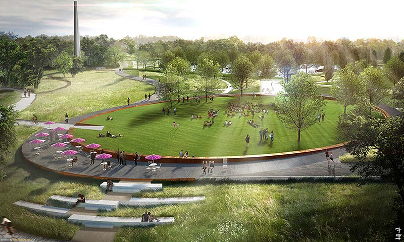 Civitas park plan for north carolina museum of art breaks ground