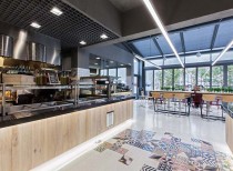 Restaurant in lidl headquarters / mode:lina architekci
