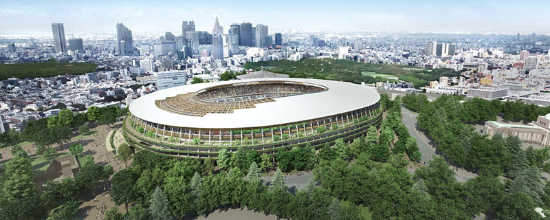 Kengo kuma’s ‘hamburger’ to replace zaha hadid’s design for tokyo olympic stadium