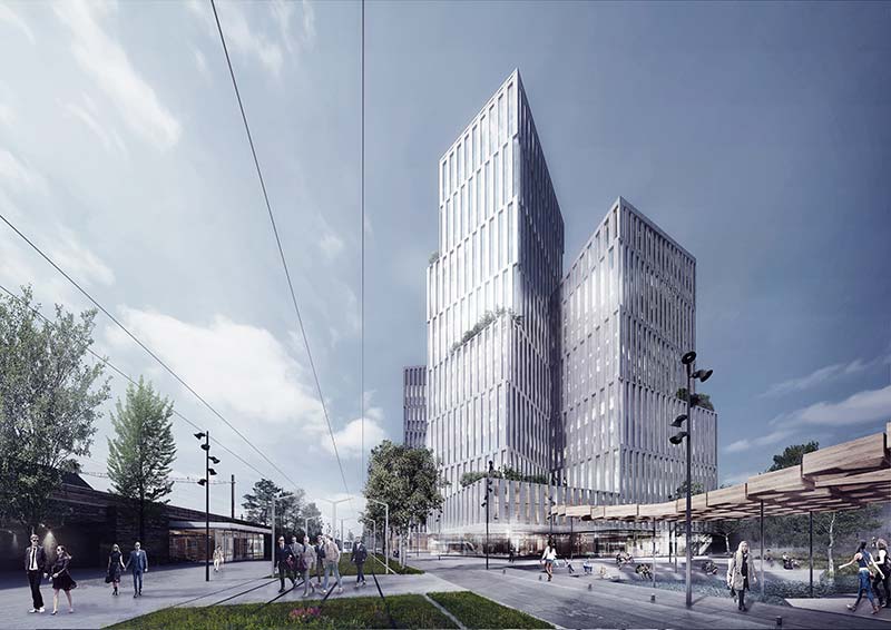 Schmidt hammer lassen architects wins competition for major new urban development in oslo, norway