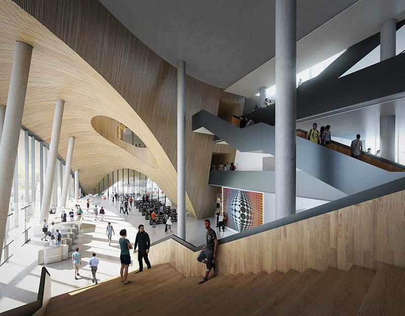 Snøhetta designs new library for temple university in philadelphia