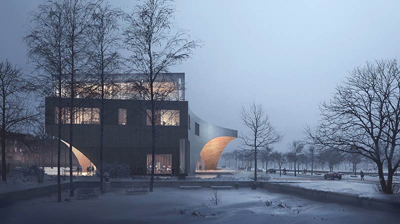 Snøhetta designs new library for temple university in philadelphia
