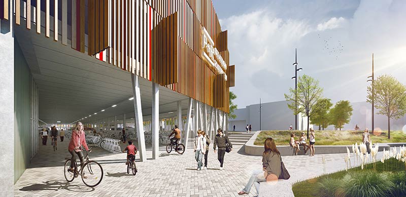 Moederscheimmoonen architects wins design tender for p&r car park in zutphen, the netherlands