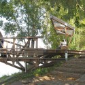 The riverside terrace on tatyshev island / ooo “adm”