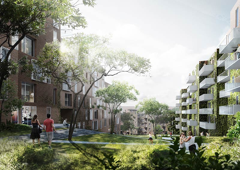 Schmidt hammer lassen architects to design a new residential development in the heart of aarhus’ cultural centre