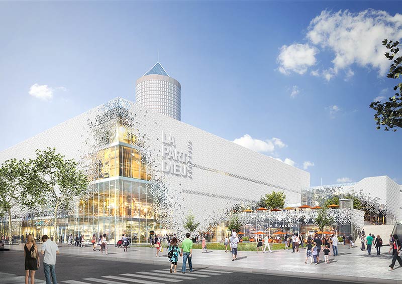 Mvrdv present transformation of shopping centre part-dieu in lyon, france