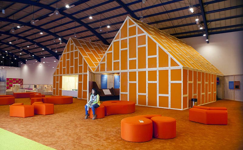 MVRDV design Netherlands Pavilion at Bogotá Book Fair – and reuse it afterwards