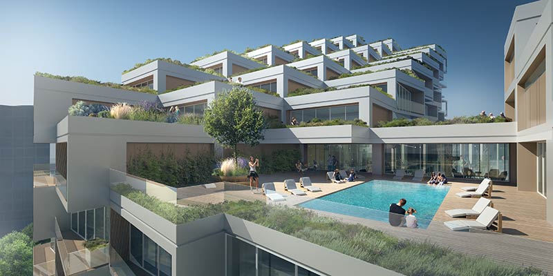 3xn designed bayside toronto establishes new vertical neighbourhood on waterfront