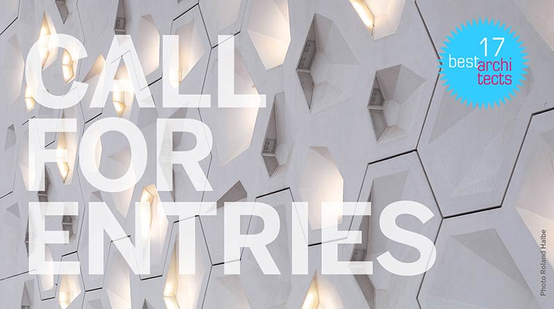 Call for entries – "best architects 17" award