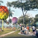 Spark transforms singapore's coastline with beach huts