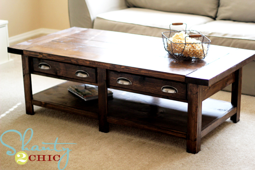 2- construct a benchright coffee table