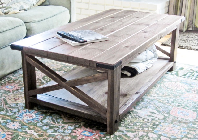 2- construct a benchright coffee table