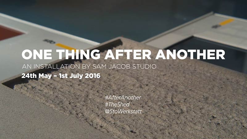 One Thing After Another - A Sto Werkstatt installation by Sam Jacob Studio