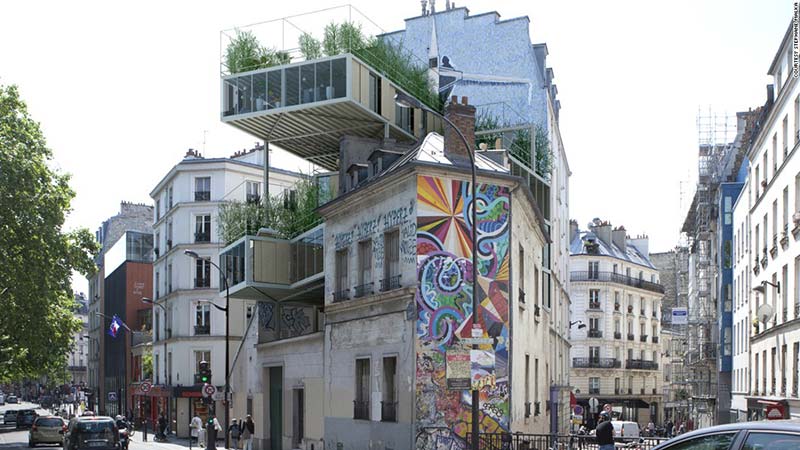 Parasite properties invade Paris' 19th century cityscape