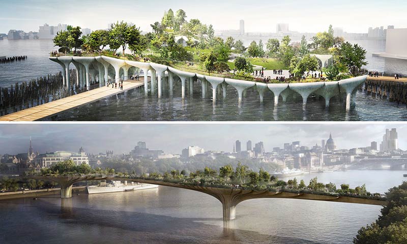 Garden bridge v pier 55: why do new york and london think so differently?