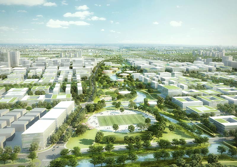 Gmp and kcap, with ramboll studio dreiseitl to design zhangjiang science and technology city