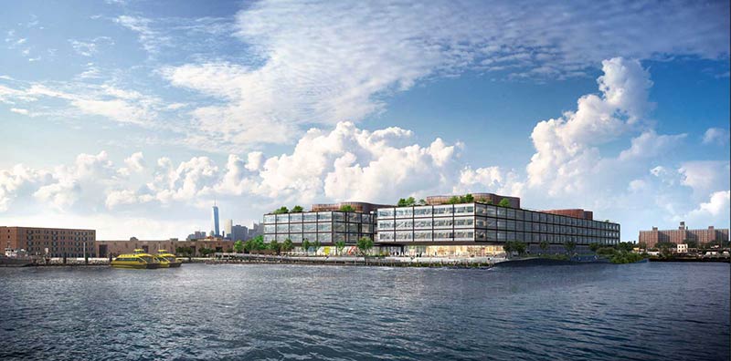 Designs for Red Hook complex in Brooklyn by Foster + Partners revealed