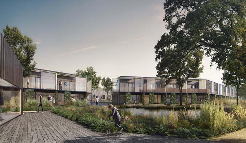 ‘By the Woods’: White Arkitekter wins social housing competition in Denmark