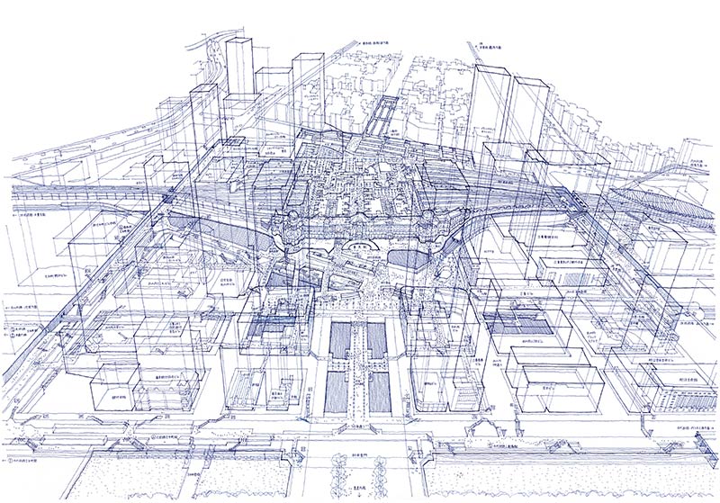 Inside Tomoyuki Tanaka’s X-Ray Illustrations of Tokyo Train Stations