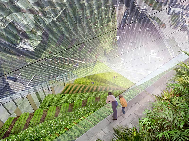 Could This Glass-Enclosed Farm/Condo Grow on Rem Koolhaas’ High Line Site?