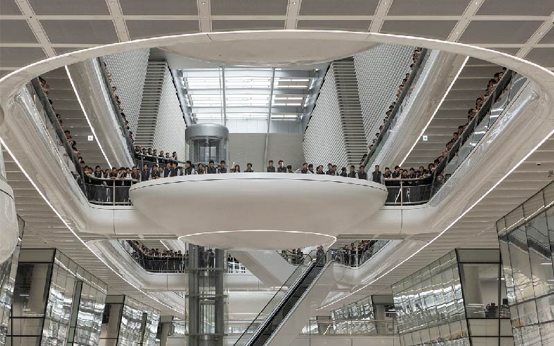 Designed by foster + partners, the hankook tire r+d centre, hankook technodome opens in south korea