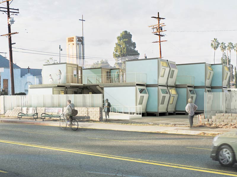 Strikingly Imaginative Structures for Housing LA’s Homeless