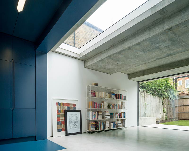 Architects bureau de change create a concrete waffle roof for a period residence