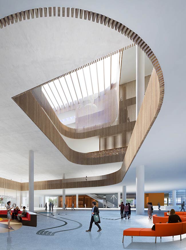 Schmidt hammer lassen architects to design the new shanghai library, china