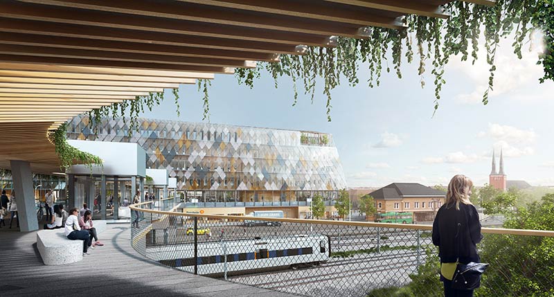 White arkitekter designs a new public living room for the city of växjö