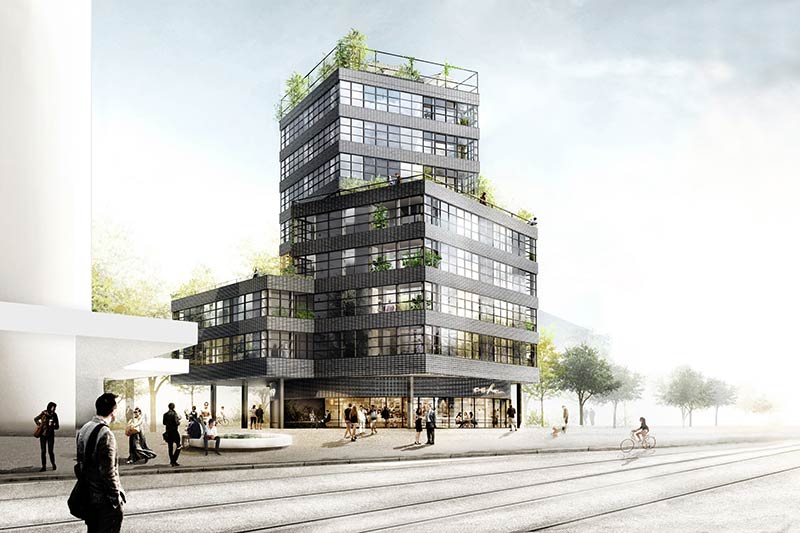Hhf wins competition for tower building in biel, switzerland