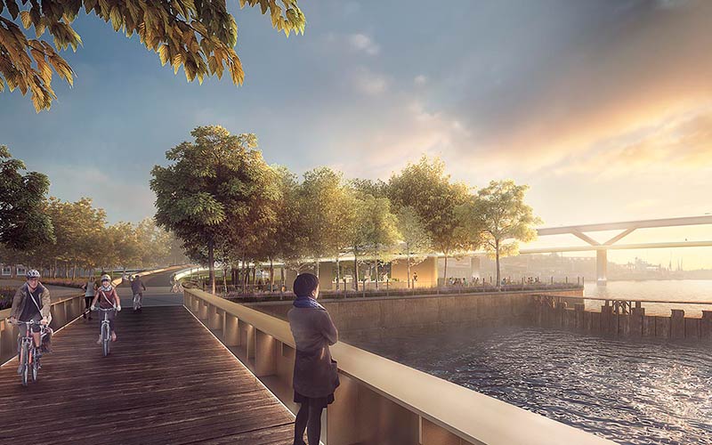 Foster + partners wins upper orwell crossings competition in ipswich